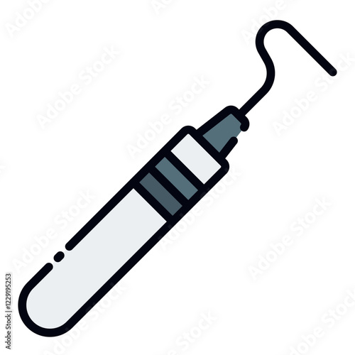 Dental Probe filled line icon
