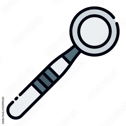 Dental Mirror filled line icon