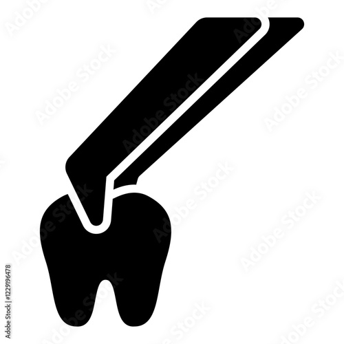 Dental Veneers glyph icon