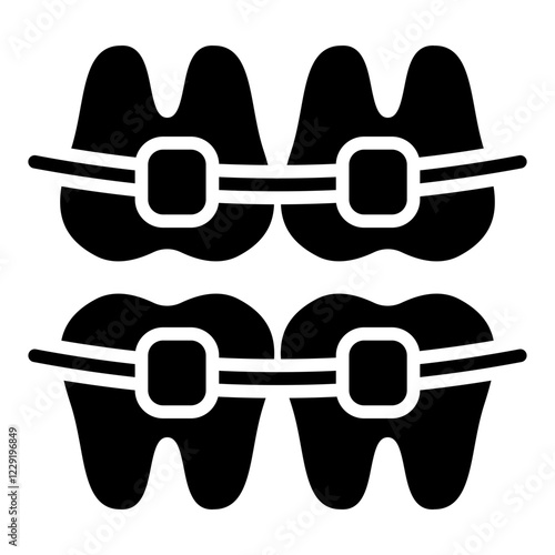 Braces glyph icon