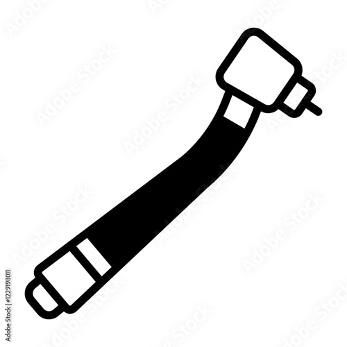 Dental Drill line glyph icon