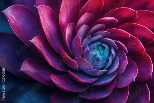 Wallpaper Mural Vivid Purple Succulent Plant Close Up Torontodigital.ca