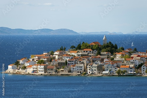 View of Primosten, Dalmatia, Croatia, Europe photo