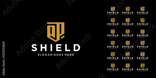 Set EA - EZ Shield Logo Design Inspirations