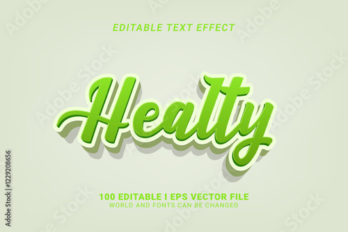 Healty Editable Text Effect Design