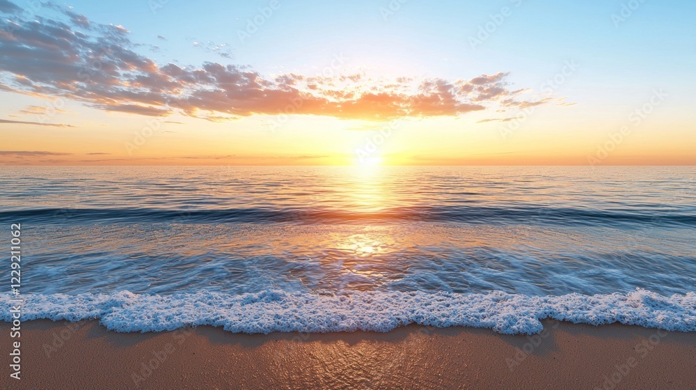 Peaceful Sunset at the Beach Peaceful Sunset at the Beach