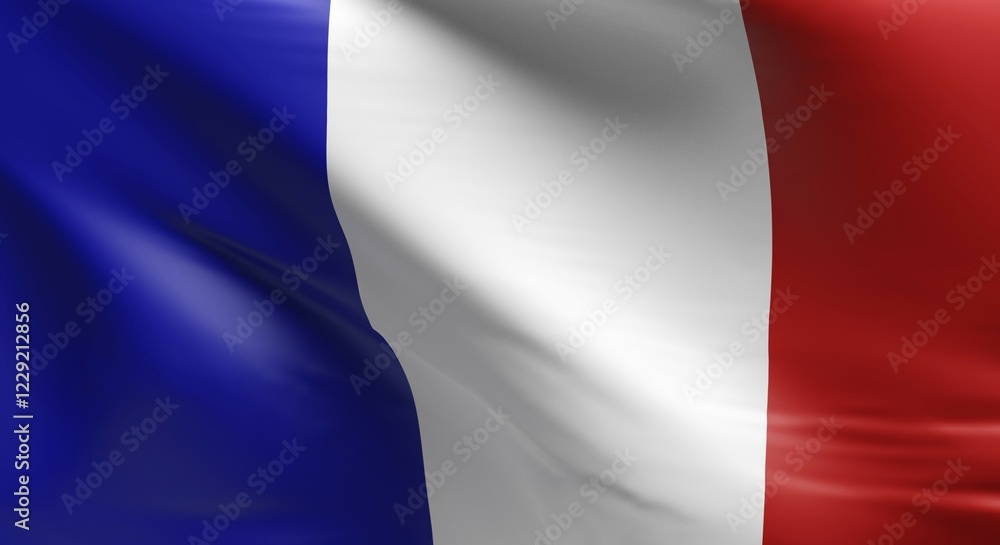 Flag of France using as background, 3d rendering Flag of France using as background, 3d rendering