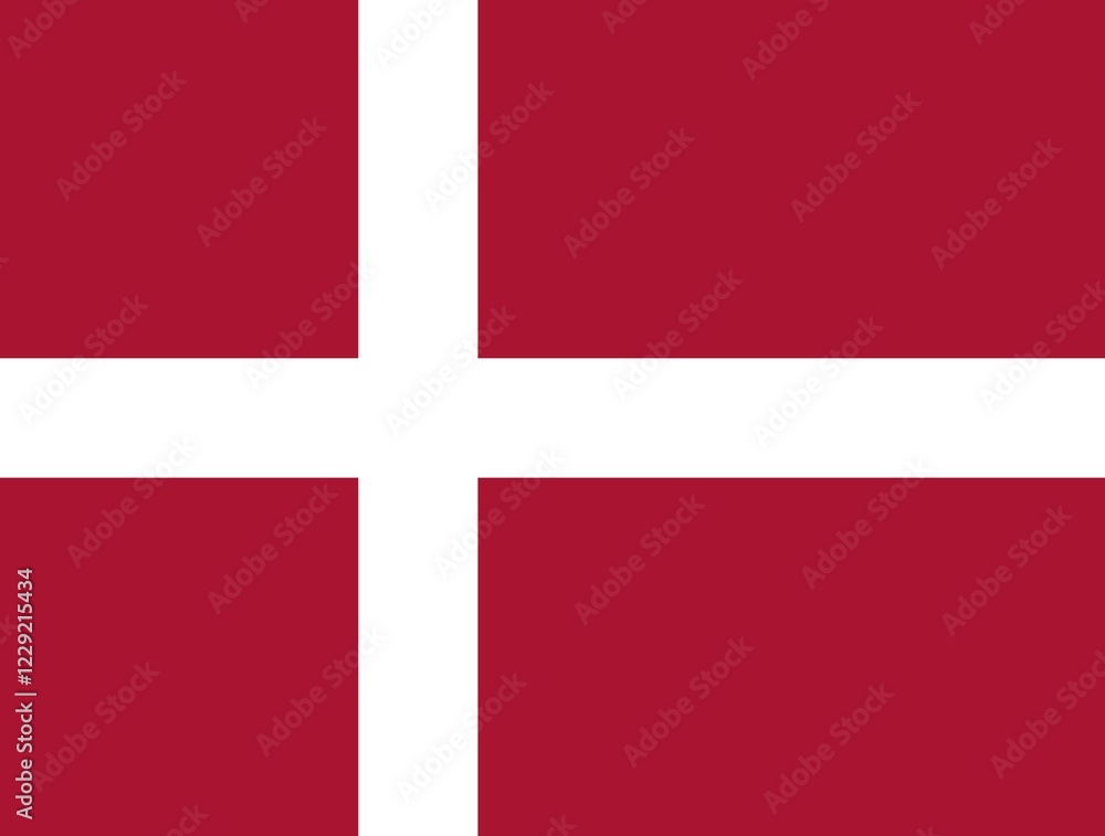 Flag of Denmark, Vector illustration Flag of Denmark, Vector illustration