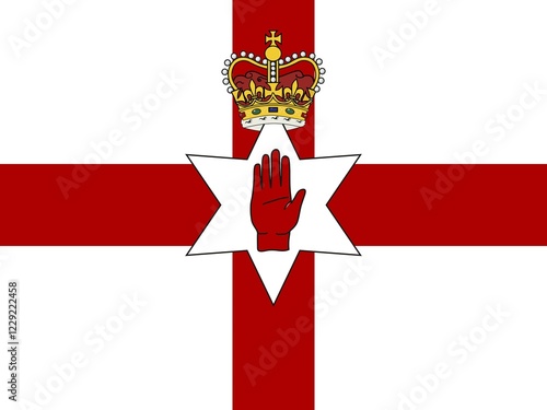 Official national flag of Northern Ireland