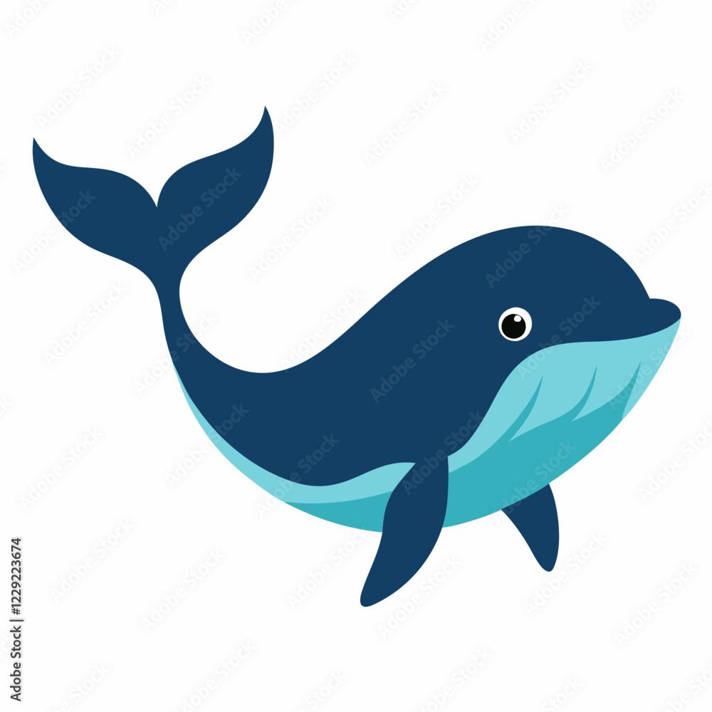 Whale vector on white background. Whale vector on white background.