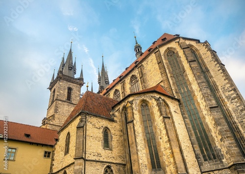 Tyn Church, historic centre Square, historic centre, Prague, Czech Republic, Europe photo