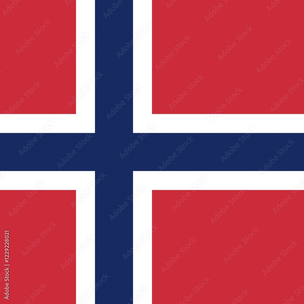 Obraz premium Official national flag of Norway