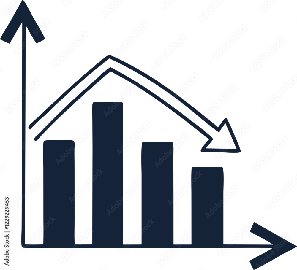 business graph with arrow business graph with arrow