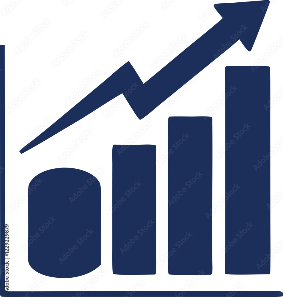 business graph with arrow business graph with arrow