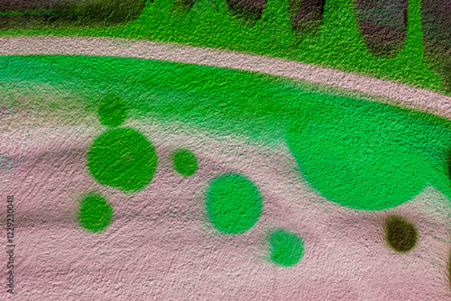 beautiful wallpaper of street wall graffiti painting of aerosol urban art. Colorful city background of spray graffiti drawing in modern culture style