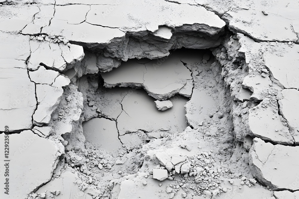Fototapeta premium Cracked Dry Earth Texture for Environmental and Design Concepts