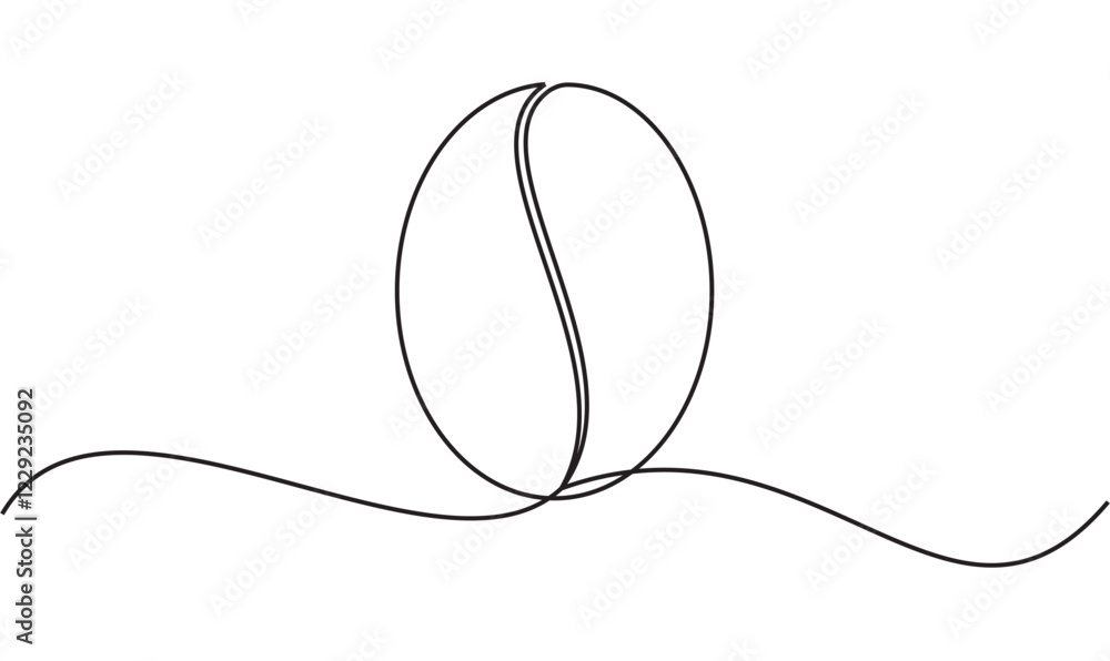Obraz premium line art of a cup of coffee