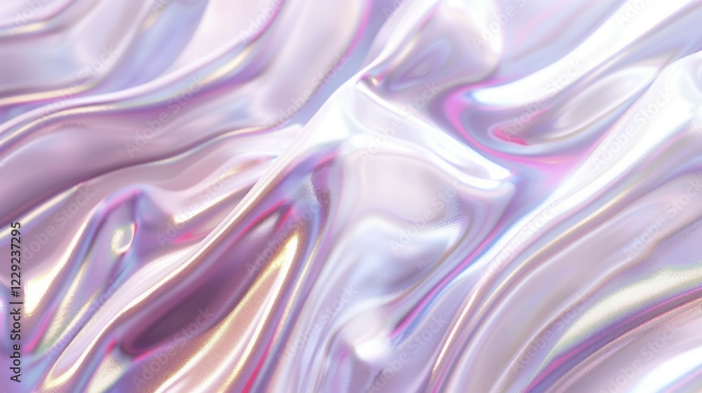 Fototapeta premium Soft-colored pink glossy marble texture in a smooth fluid abstract style, ai generated, AI generated