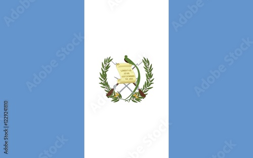 Obraz na płótnie Flag of Guatemala, Vector illustration w salonie