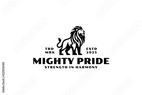 Lion Mighty Pride Logo Design - Strength in Harmony Concept