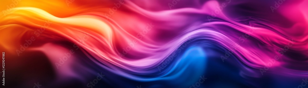 Fototapeta premium Vibrant Abstract Wave Art