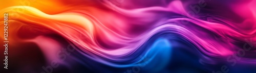 Wallpaper Mural Vibrant Abstract Wave Art Torontodigital.ca