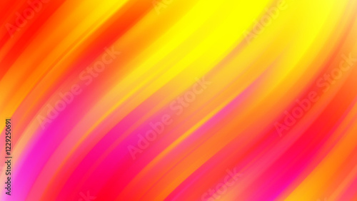 Yellow, Pink, Dark Red gradient Abstract colorful rainbow background with vibrant lines and a smooth wave pattern