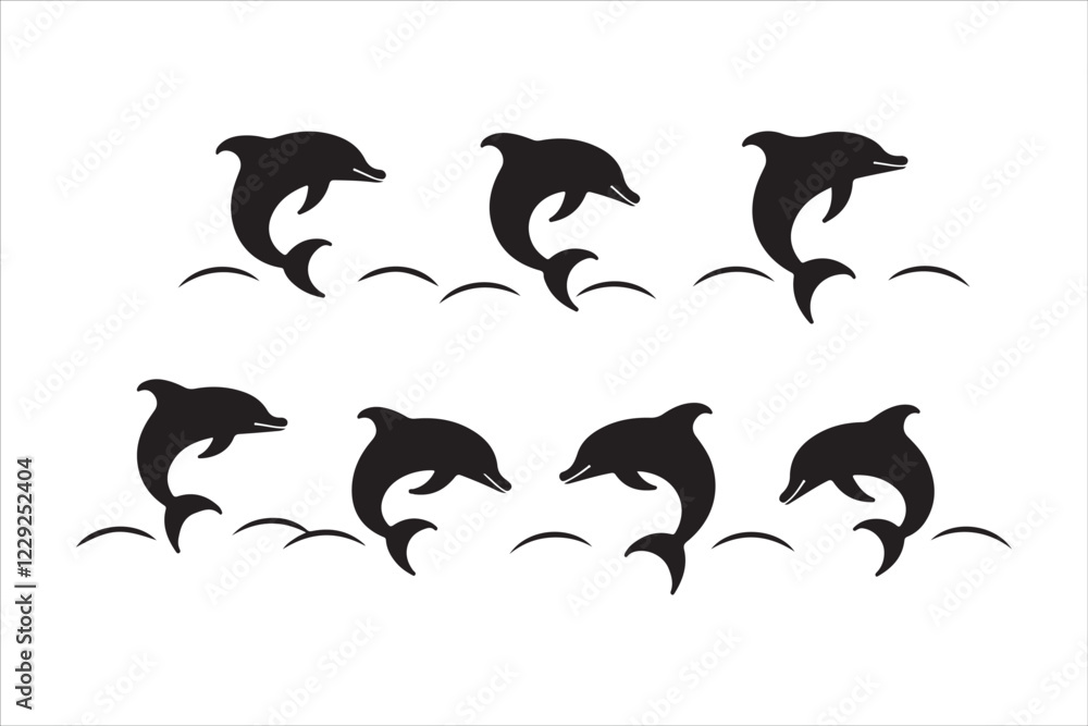 Obraz premium Majestic Dolphin Silhouette Mega 