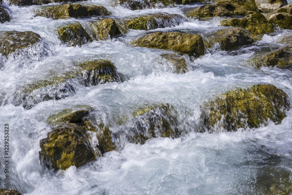 Trettach, mountain stream, near Oberstdorf, Oberallgäu, Bavaria, Germany, Europe Trettach, mountain stream, near Oberstdorf, Oberallgäu, Bavaria, Germany, Europe