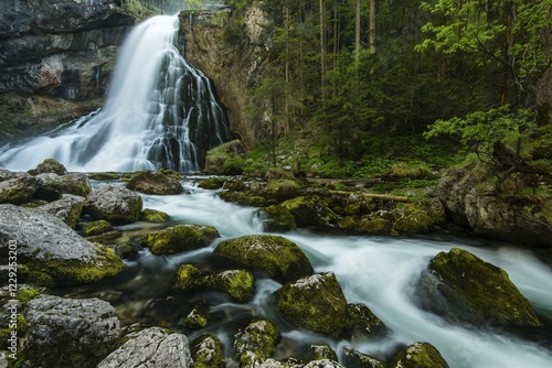 Golling Waterfall, Golling, Tennengau, Salzburg, Austria, Europe photo