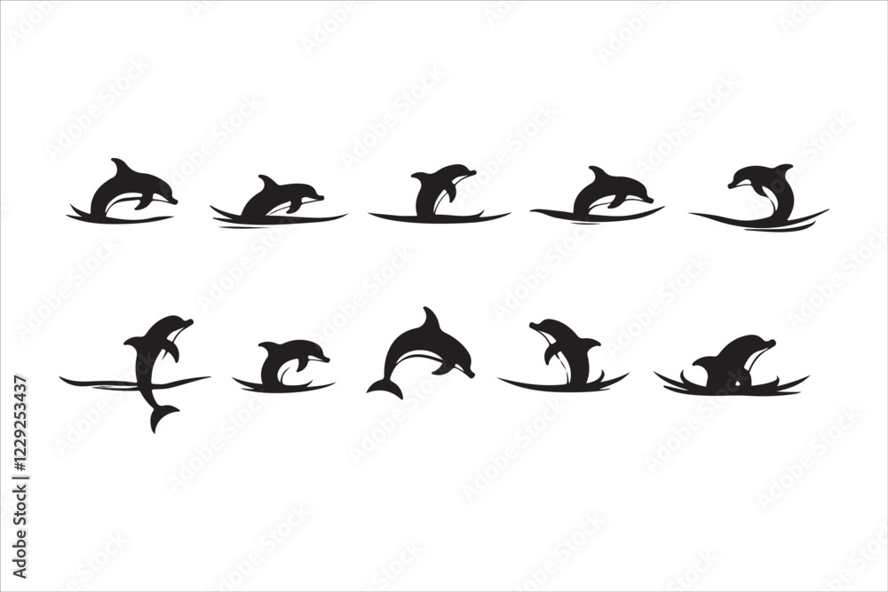 Majestic Dolphin Silhouette Mega
