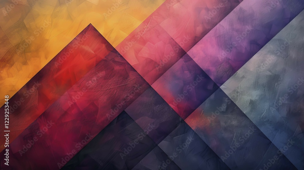 Warm colored abstract geometric pattern with textured diagonal lines, ai generated, AI generated Warm colored abstract geometric pattern with textured diagonal lines, ai generated, AI generated