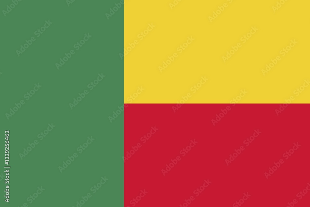 Flag of Benin, Vector illustration Flag of Benin, Vector illustration