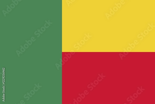 Flag of Benin, Vector illustration photo