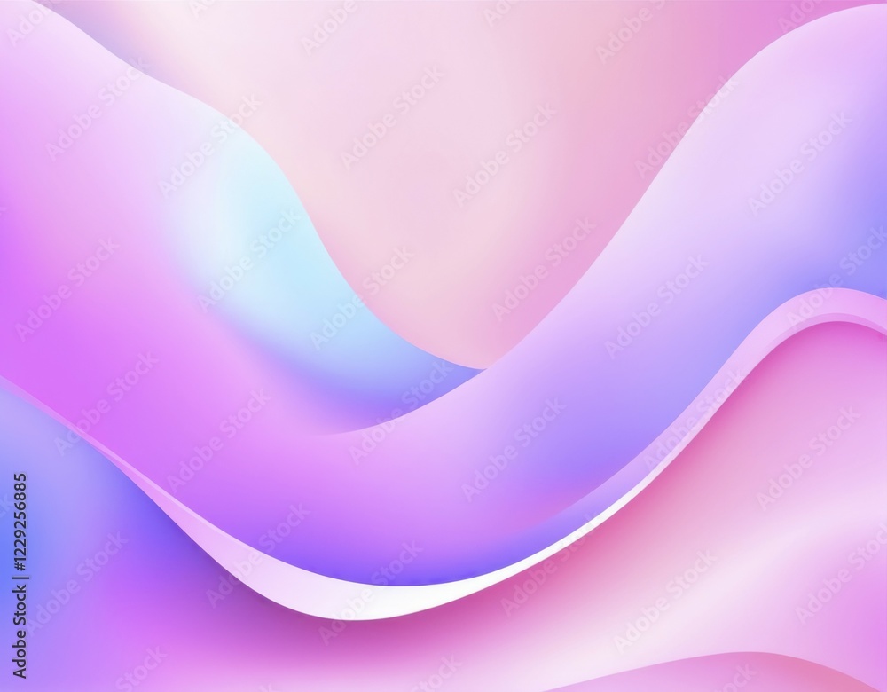 Abstract image featuring wavy shapes in soft pastel colors of pink, purple, and blue, AI generated Abstract image featuring wavy shapes in soft pastel colors of pink, purple, and blue, AI generated