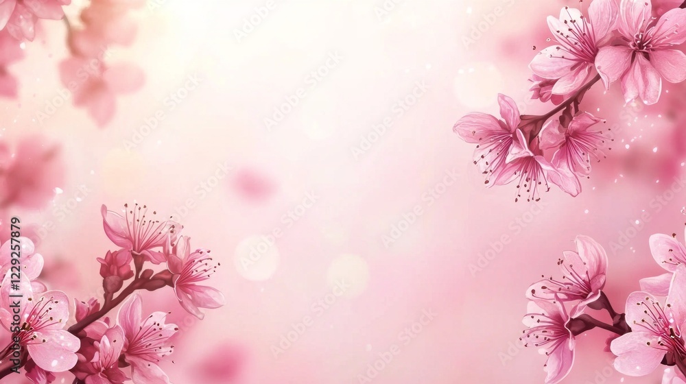 A pink background with a bunch of pink flowers A pink background with a bunch of pink flowers