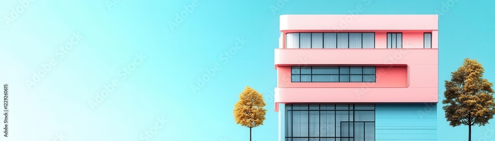 organization flat design front view corporate building animation colored pastel organization flat design front view corporate building animation colored pastel