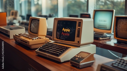 Vintage Apple Computers Display
