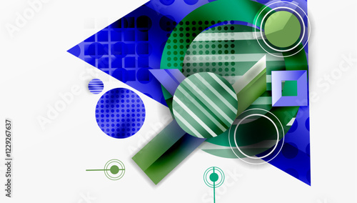 Dynamic complex geometric abstract background