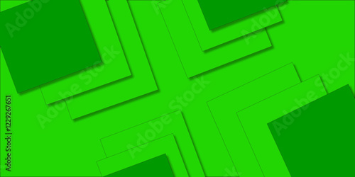 Exciting Green Presentation Background.close-up Green Abstract folded paper effect. Bright colorful red background. 