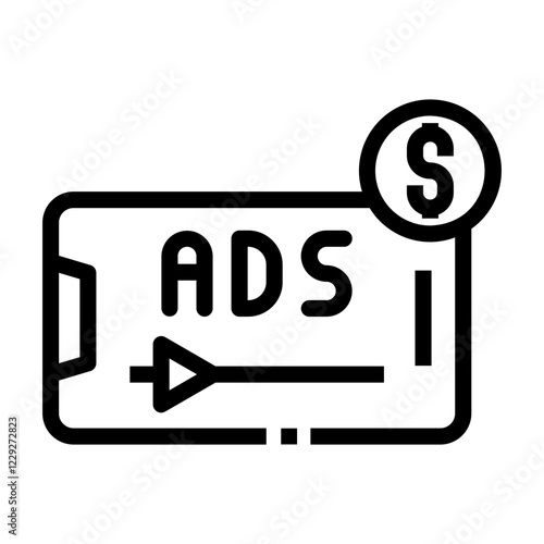 ads Line Icon