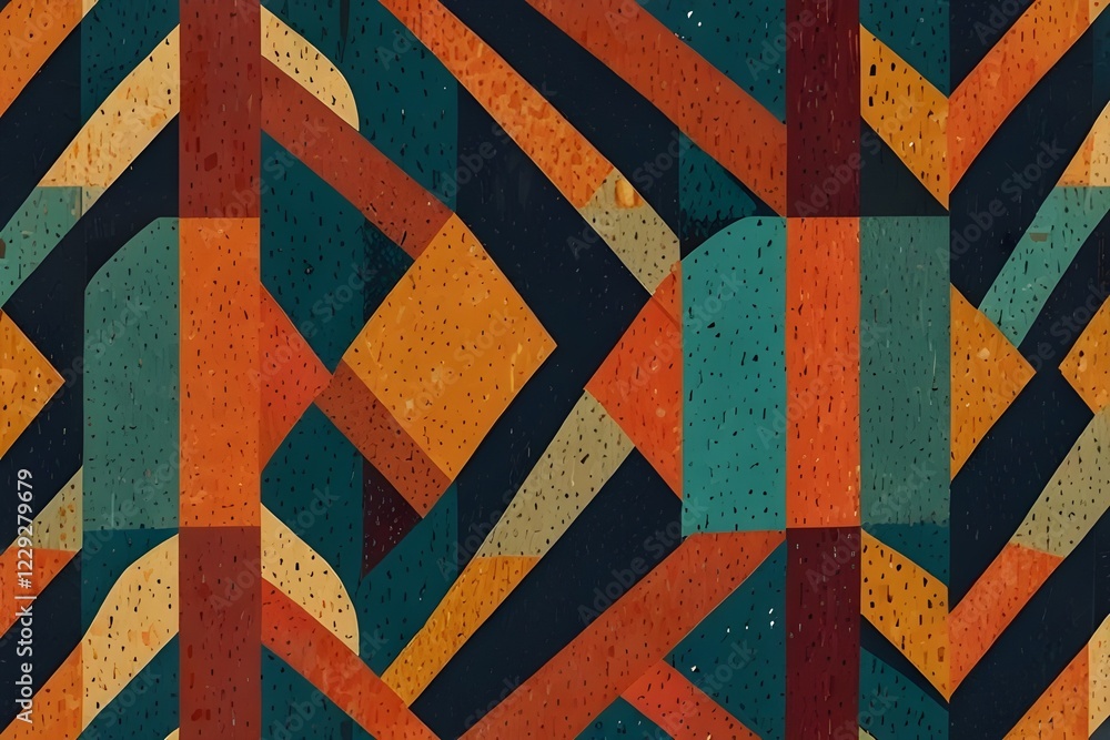 custom made wallpaper toronto digitalRetro seamless pattern. Trendy colors and texture Generative AI