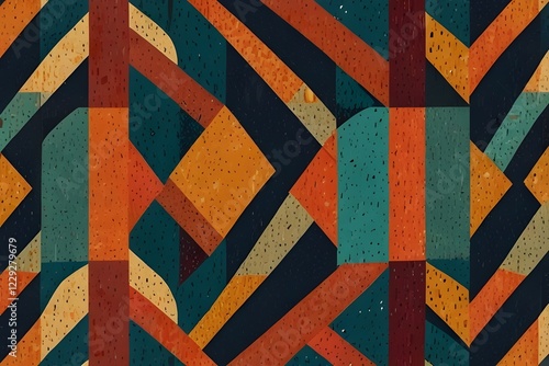 Wallpaper Mural Retro seamless pattern. Trendy colors and texture Generative AI Torontodigital.ca