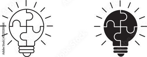 problem solver icon set vector