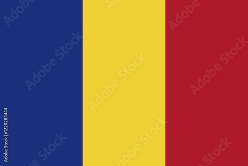 Obraz na płótnie National flag of Romania w salonie