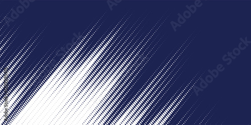 Dots halftone white & blue color pattern gradient grunge texture background. Dots pop art comics sport style vector illustration.