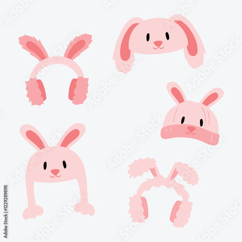 Bunny fun hat and headphone