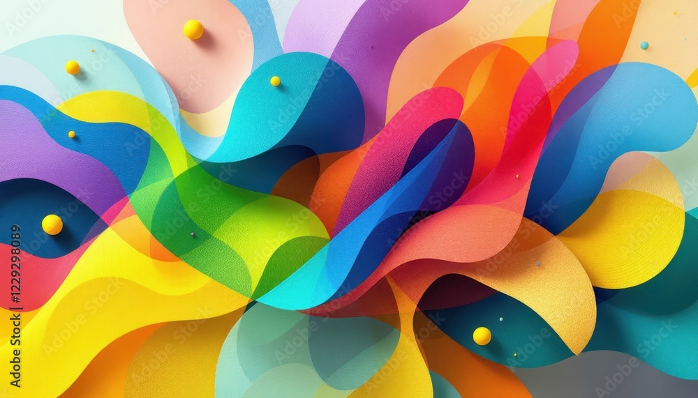Abstract colorful shapes in a vibrant playful composition. Abstract colorful shapes in a vibrant playful composition.