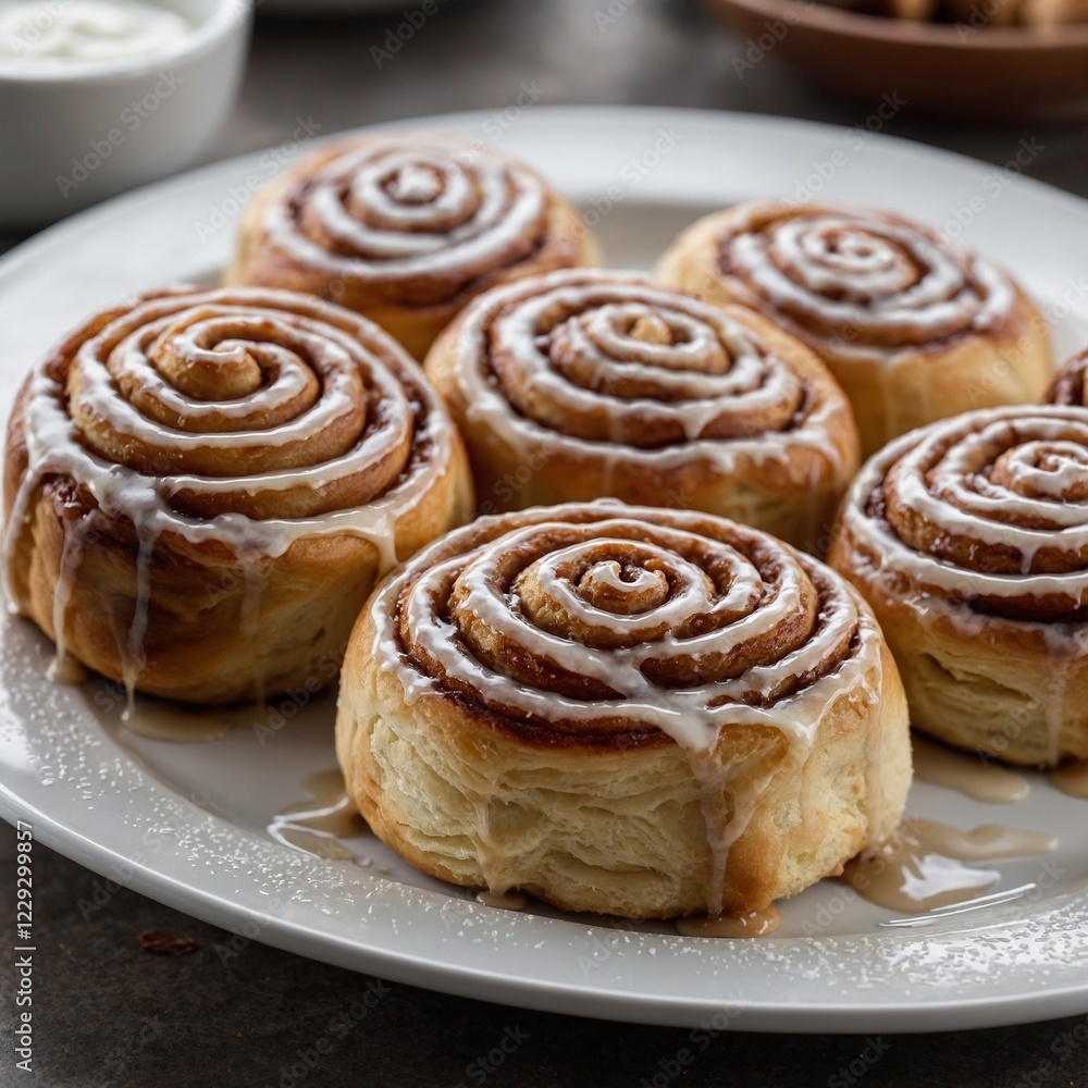 cinnamon rolls on a plate cinnamon rolls on a plate