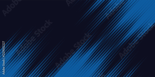 Modern abstract blue background with glowing geometric lines. Blue gradient hexagon shape design.